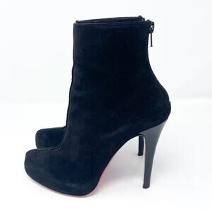 Christian Louboutin Ariella Talon 120 mm Black Suede Ankle Boots EU 36